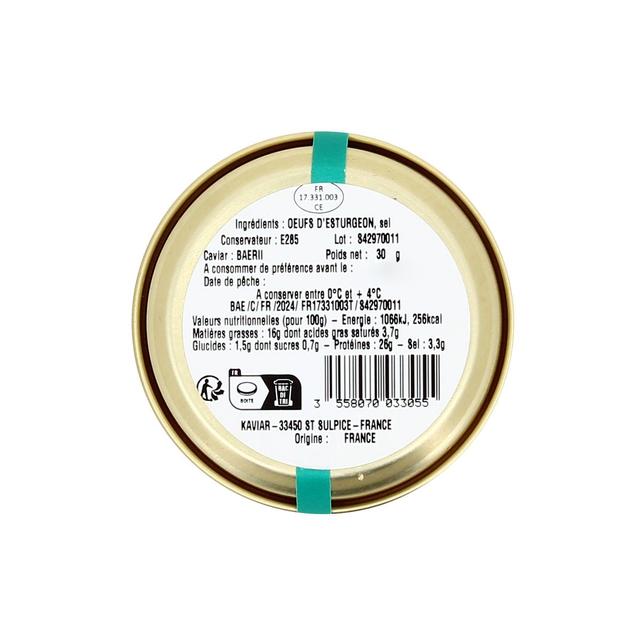 3558070033055 - Akitania - Caviar d'Aquitaine Nouvelle Récolte