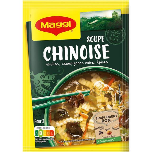8445290753755 - Maggi - Soupe chinoise- Nouilles, Champignons noirs, Epices déshydratée