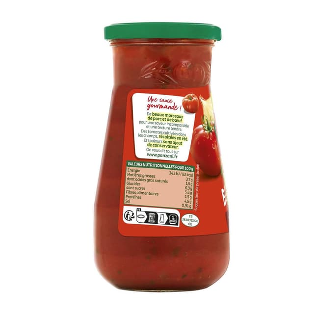 3038359004155 - Panzani - Sauce bolognaise 