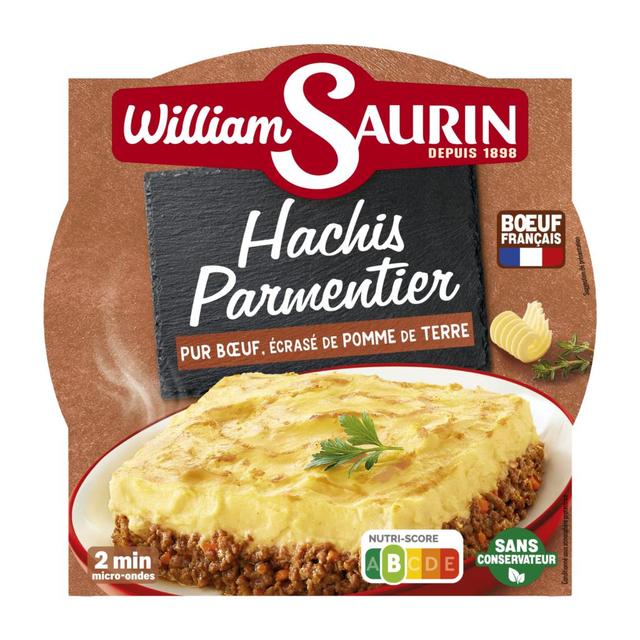 3261055954855 - William Saurin - Hachis Parmentier Pur Boeuf Ecrasé de Pommes de Terre