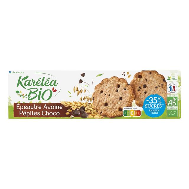 3456300015355 - Karéléa - Biscuits Epeautre Chocolat Bio - 35% de sucres en moins
