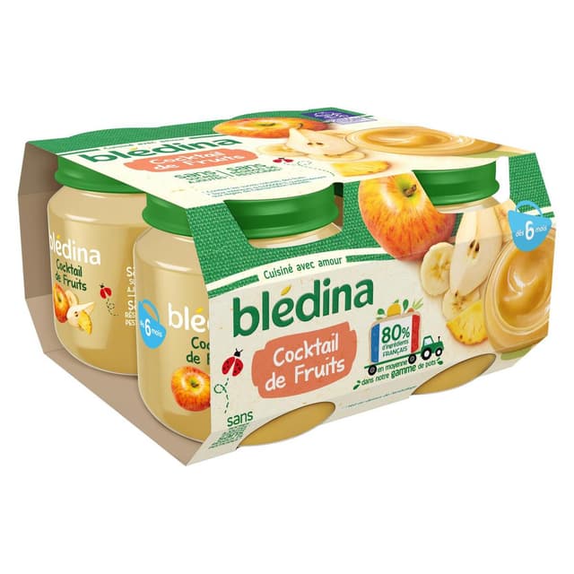 3041091677655 - Blédina - Cocktail de Fruits Pot Bébé Dès 6 mois