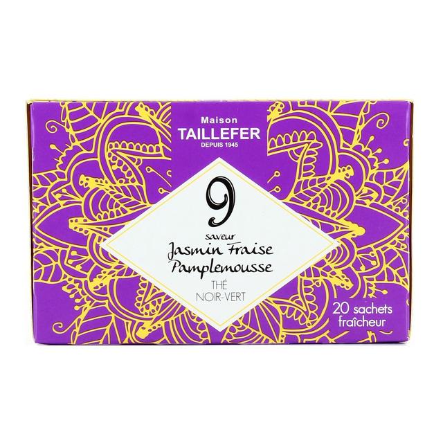 3564884019055 - Maison Taillefer - Thé noir-vert saveur jasmin fraise pamplemousse
