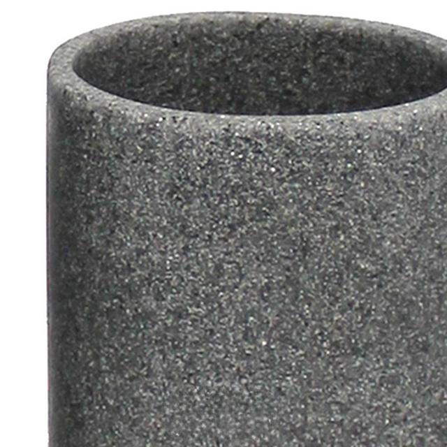 3574388019055 - Douceur D Interieur - Gobelet Brosse à Dents Granite Gris