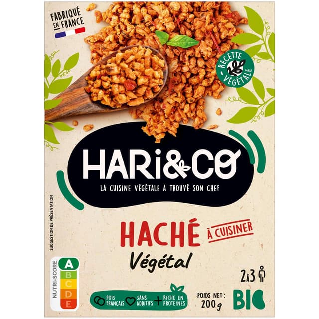 3760257091356 - HARI&CO - Haché Végétal de Pois Bio