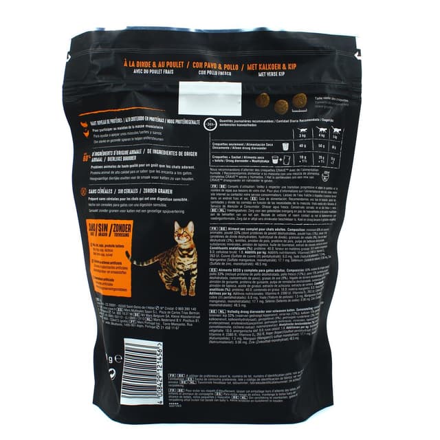 4008429121456 - Crave - Croquettes à la dinde & au poulet pour chat