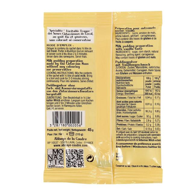 3287180002056 - Abbaye De La Coudre - Préparation pour flan saveur vanille