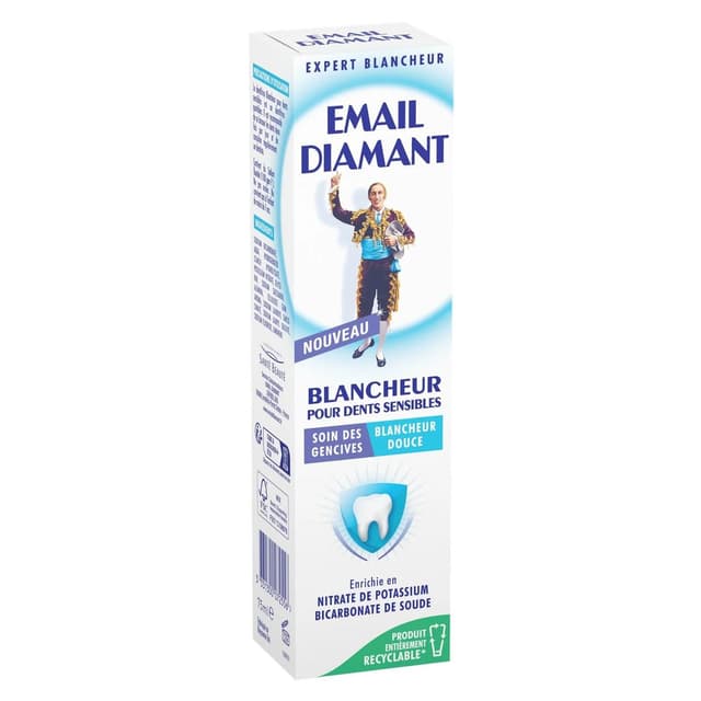 3331300072556 - Email diamant - Dentifrice Blancheur Dents Sensibles