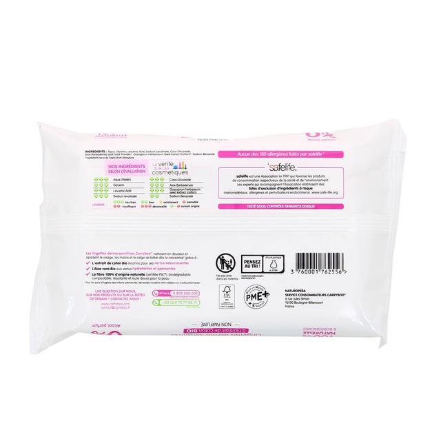 3760001762556 - Carryboo -  Lingettes Dermo-Sensitives à l'extrait de coton Bio