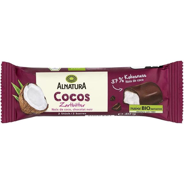 0000042143956 - Alnatura - Barre Chocolat noir fourré à la noix de coco bio