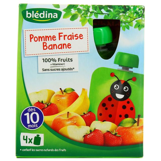 3041091094056 - Blédina - Gourdes pomme fraise banane dès 10 mois
