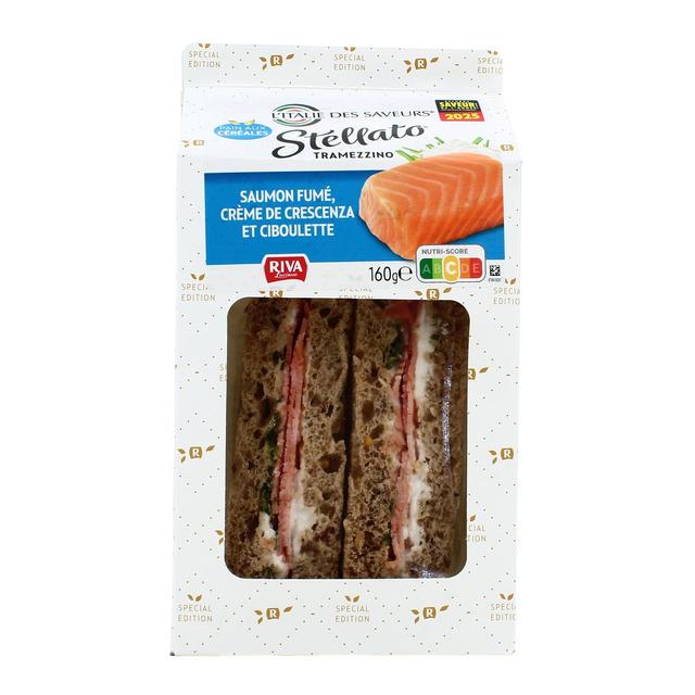 8059070744156 - L'Italie des Saveurs - Sandwich Saumon Fumé, Crème de Crescenza et Ciboulette