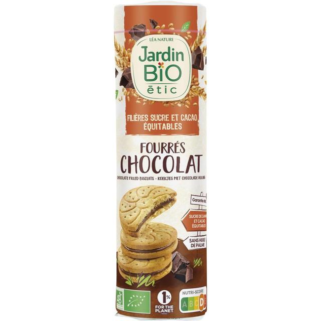 3456300014556 - Jardin Bio Etic - Biscuits Goûter Fourrés Chocolat Bio 