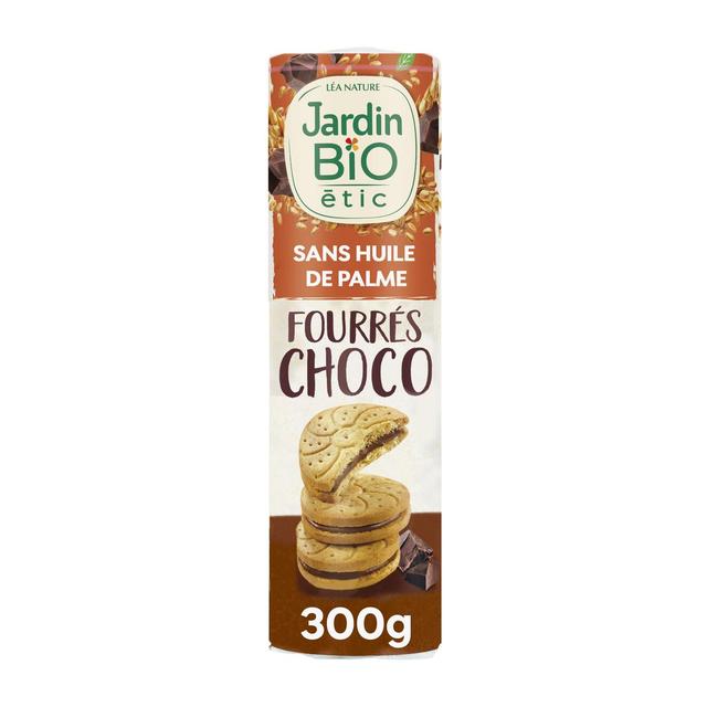 3456300014556 - Jardin Bio Etic - Biscuits Goûter Fourrés Chocolat Bio 