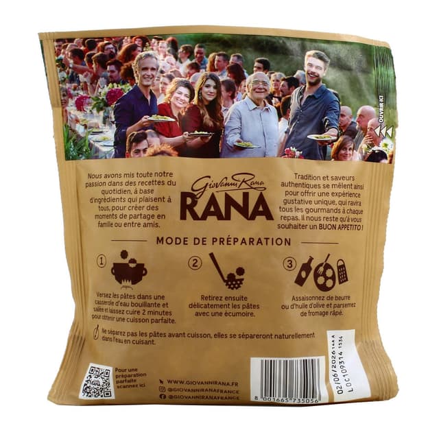 8001665735056 - Giovanni Rana - Tortellini Jambon Cuit & Mozzarella