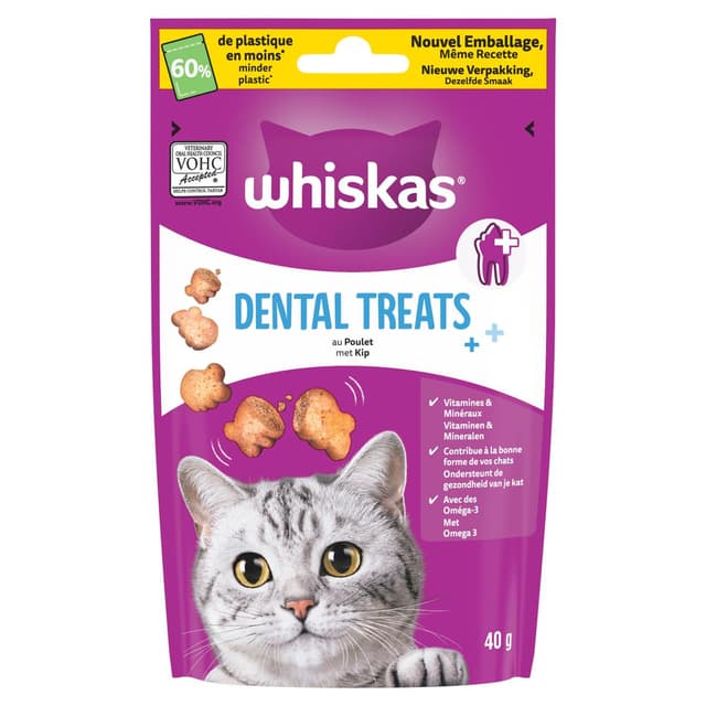 5998749146156 - Whiskas - Dental Treats Poulet - Friandise Dentaire pour Chat Adulte