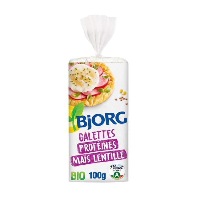 3229820797656 - Bjorg - Galettes Protéines Maïs et Lentilles bio