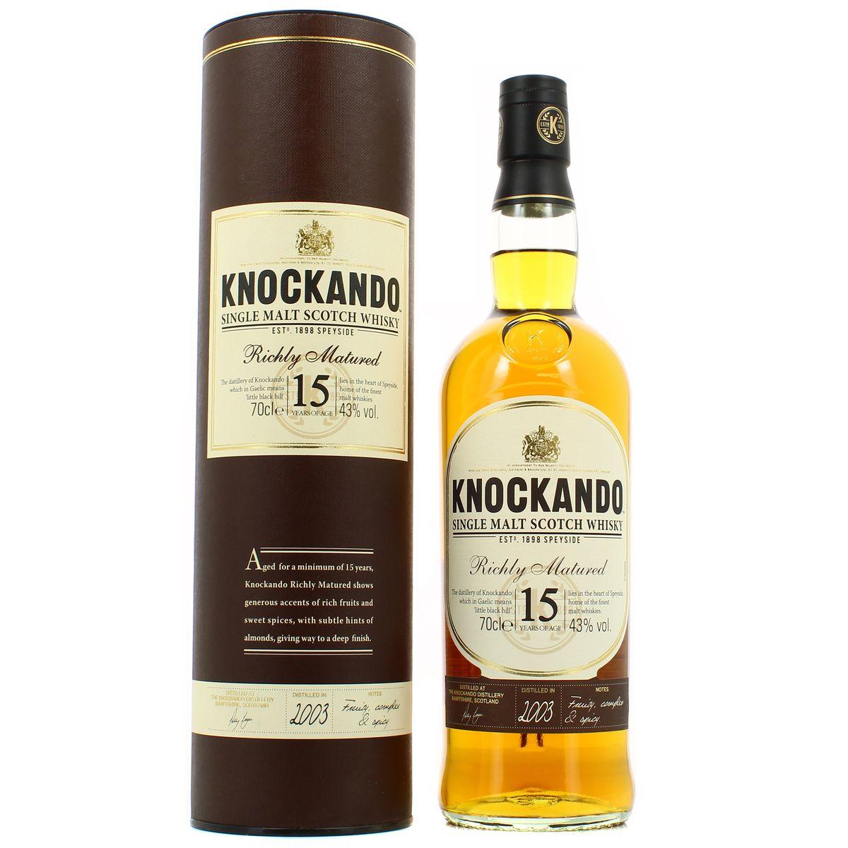 Knockando - Scotch whisky single malt 15 ans 40°