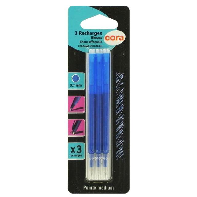 3257984538556 - Cora - Recharges d'encre bleue pour stylo thermosensible