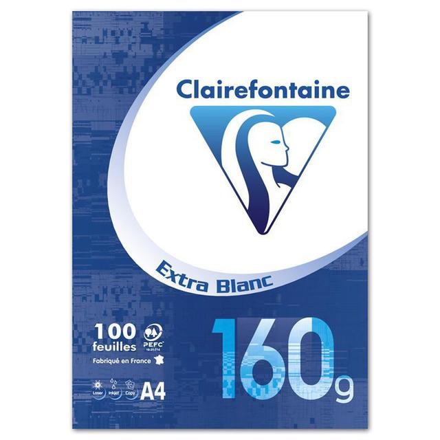 3037920988856 - Clairefontaine - Ramette de papier A4 21x29,7 cm 160 g/m² 