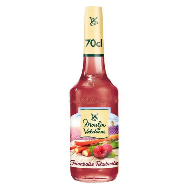 3272036008856 - Moulin de Valdonne - Sirop framboise rhubarbe