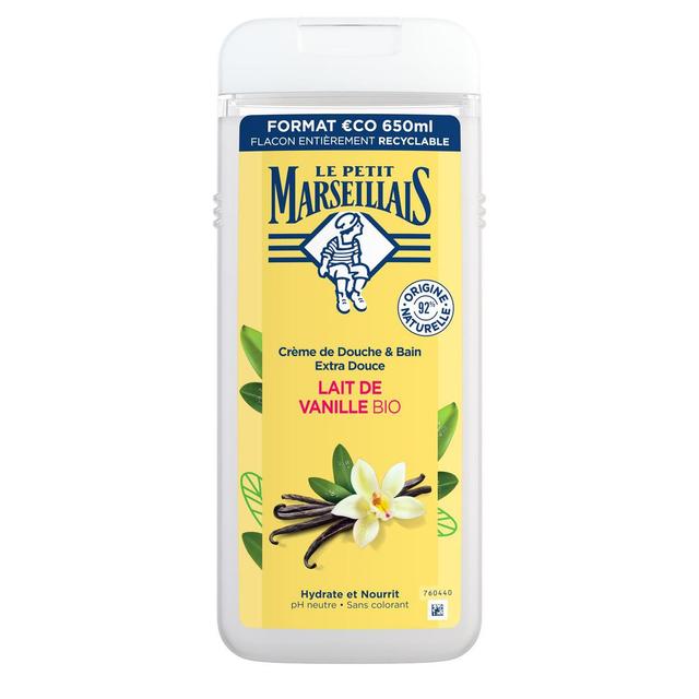 3574661700557 - Le Petit Marseillais - Crème de Douche Extra Douce Lait De Vanille BIO