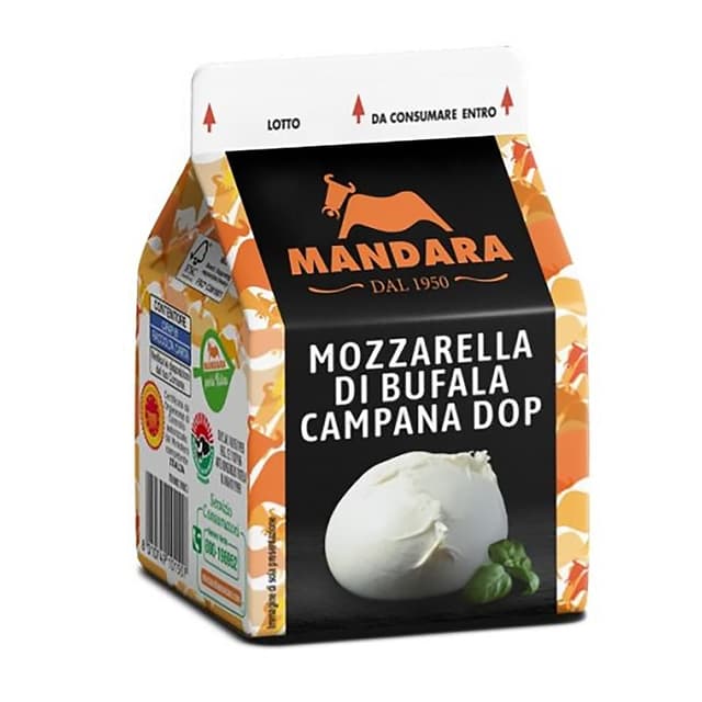 8010749101557 - Mandara - Mozzarella di bufala DOP en format brique