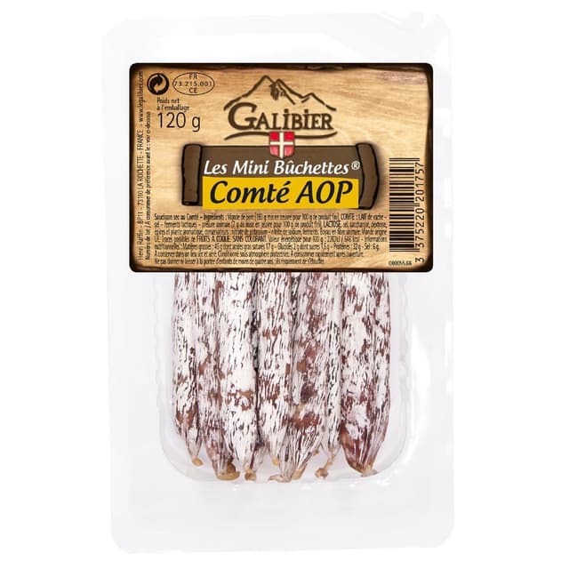 3375220201757 - Le Galibier - Minis Bûchettes Saucisson sec au Comté AOP