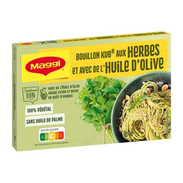 8585002444257 - Maggi - Bouillon Kub aux Herbes et à l'Huile d'Olive 