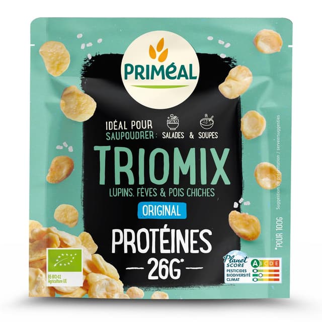 3380380115257 - Priméal - Triomix protéiné pois chiche fève et lupin bio 