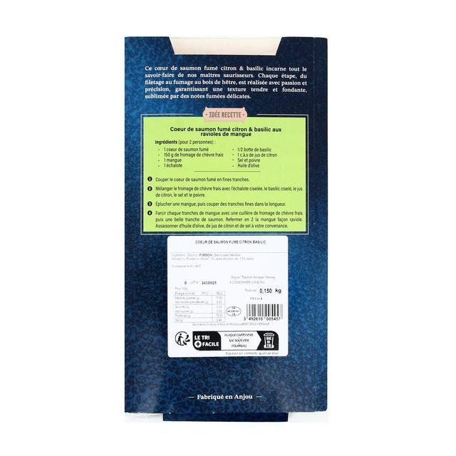 3492610005457 - Nautilus Collection - Coeur de Saumon Fumé Citron & Basilic