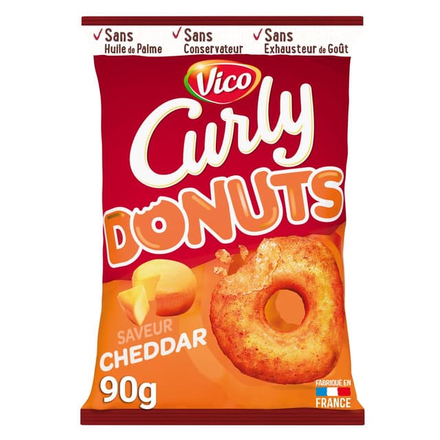 3336972506057 - Curly - Donuts Soufflés à la cacahuète saveur cheddar