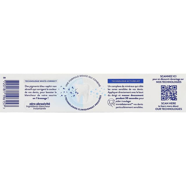8720181196157 - Signal - Dentifrice blancheur White Now Sensitive