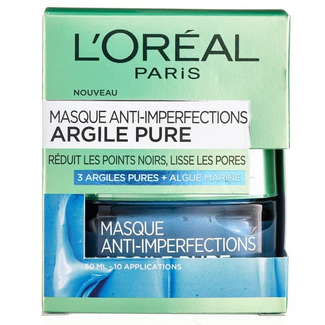 3600523516957 - L'Oréal - Masque visage anti-imperfections à l'argile pure
