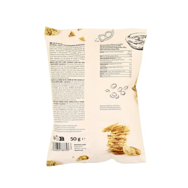 4260654787757 - Koro - Chips protéinées de lentilles à la crème fraîche