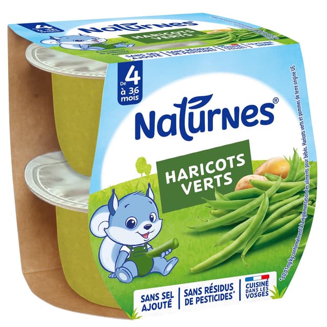 7613031478057 - Naturnes® - Haricots Verts Bol Bébé Dés 4 mois