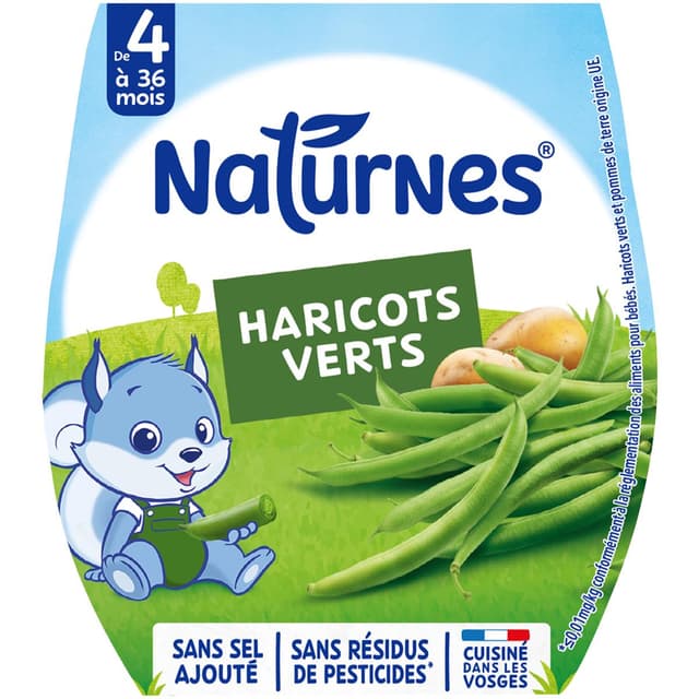 7613031478057 - Naturnes® - Haricots Verts Bol Bébé Dés 4 mois