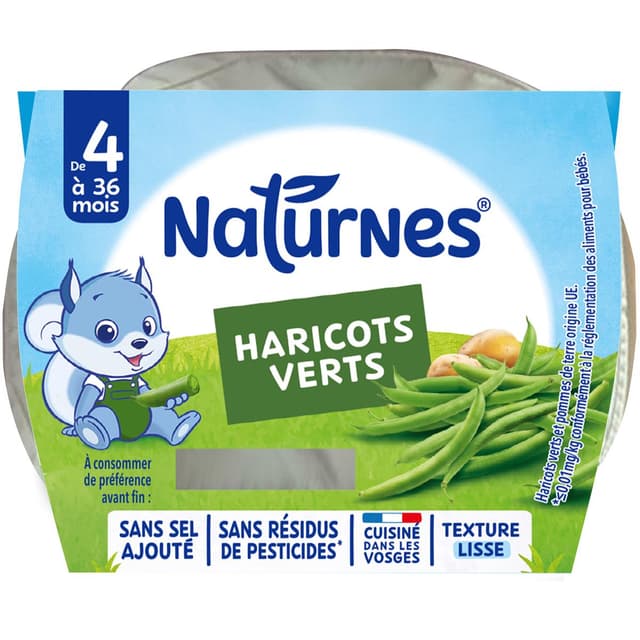 7613031478057 - Naturnes® - Haricots Verts Bol Bébé Dés 4 mois