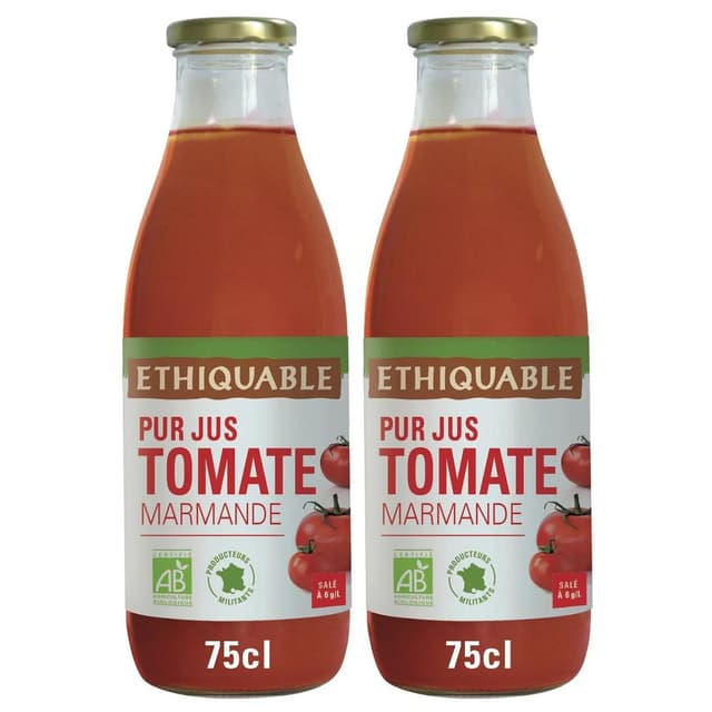 2050000418457 - Ethiquable - Commerce Equitable - Pur jus de Tomate Bio de Marmande