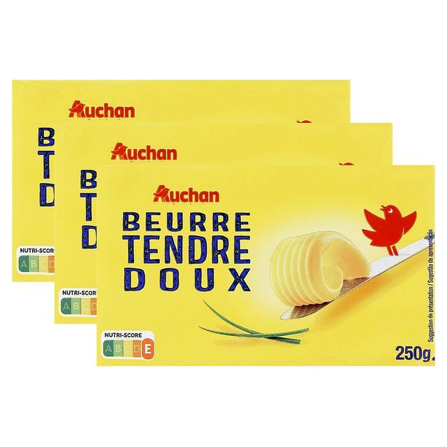 2050000410758 - Auchan - Beurre tendre doux