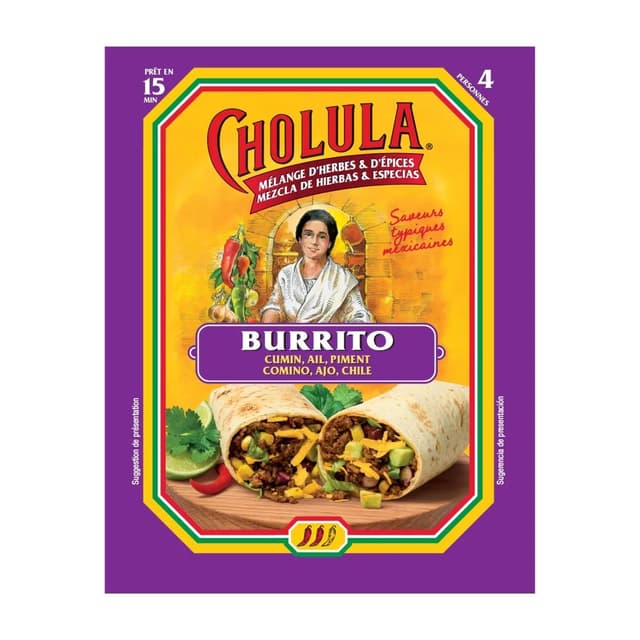 3166296653058 - Cholula - Mélange d'herbes et d'épices pour Burrito