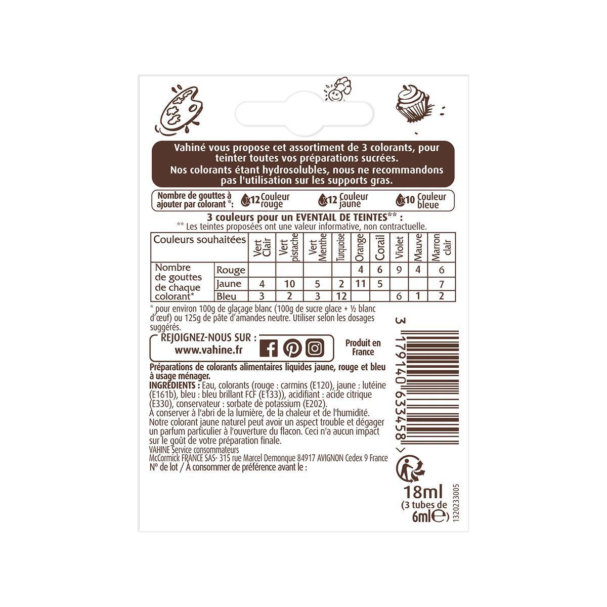 3179140633458 - Vahine - Colorants alimentaires 