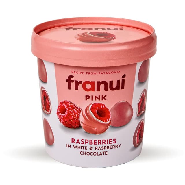 8437020396158 - Franui - Framboises enrobées de chocolat blanc et framboise