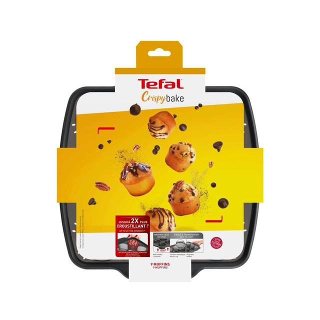 3168430286658 - Tefal - Moule 9 muffins silicone rétractable CRISPYBAKE