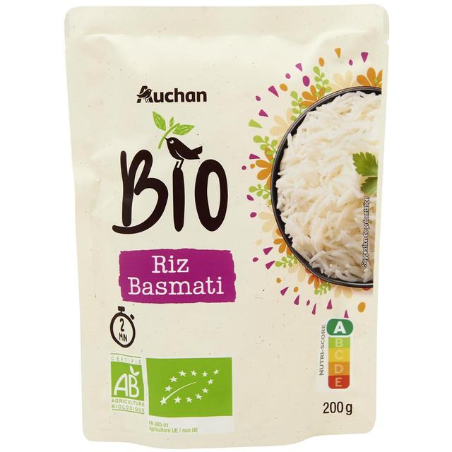 3596710526758 - Auchan BIO - Riz basmati Bio sachet express