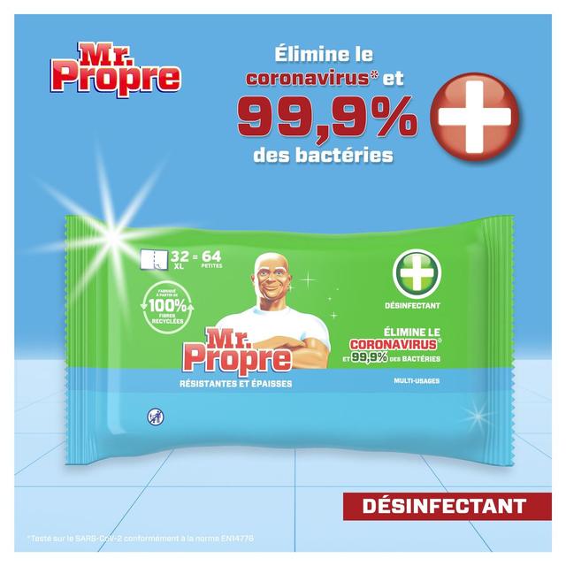 8001841606958 - Mr Propre - Lingettes antibactériennes 