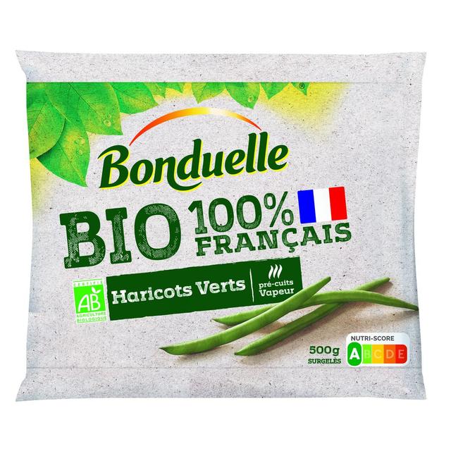 3083681097658 - Bonduelle - Haricots Verts Bio très fins 100% Français pré-cuits vapeur