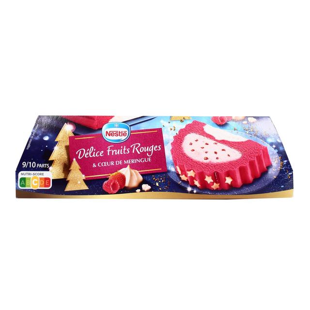 3274664220259 - Nestlé - Bûche glacée fruits rouges & coeur de meringue - 9/10 parts