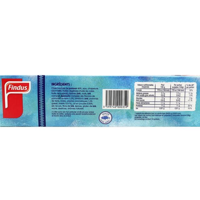 3599740000359 - Findus - Croquettes de poissons ail et fines herbes