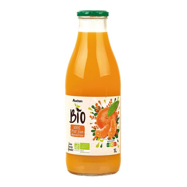 3596710482559 - Auchan BIO - Pur jus mandarine bio sans sucres ajoutés